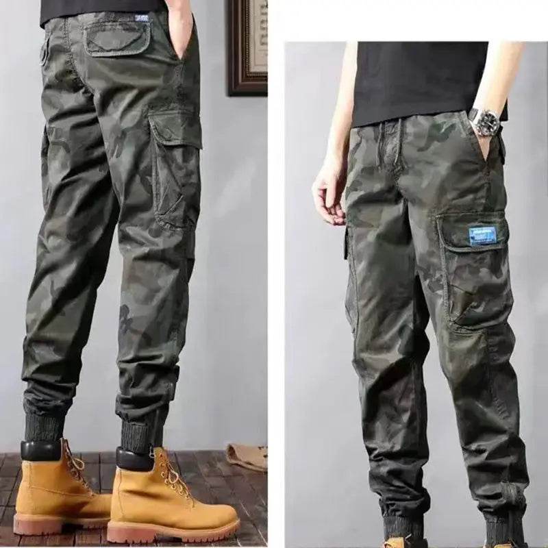 Camouflage Cargo Pants Men's Trousers With Pockets Fashion Casual Loose Tapered Pants - ProTrendyz
