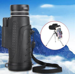 Compatible with Apple, High Quality 40X60 HD Zoom Telephoto Monocular Telescope With Clip + Tripod For Mobile Phone - ProTrendyz