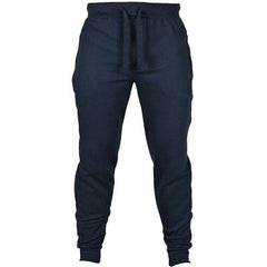 Men's Solid Color Drawstring Fleece Casual Pants - ProTrendyz
