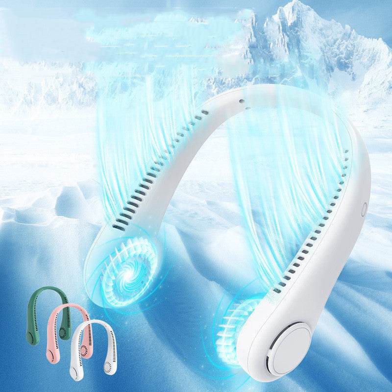 Rechargeable Neck Fan Hands Free USB Mini Fan Traveling Outdoor Sports Fans Portable Lazy Bladeless Hanging Neck Fan - ProTrendyz