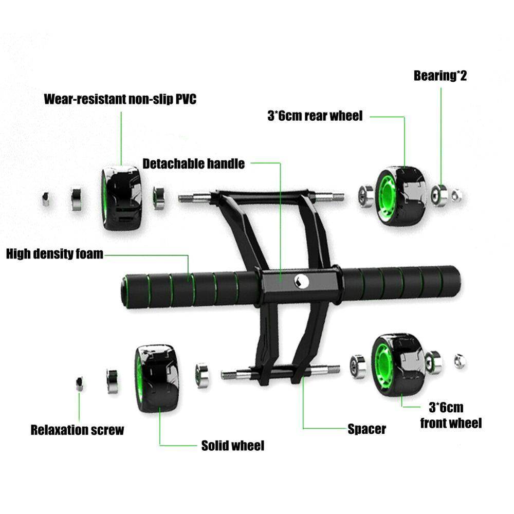 Four-wheeled Abdominal Roller Home Exercise Abdominal Muscle Fitness Equipment - ProTrendyz