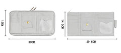 Car Sun Visor Organizer Storage Holder Full Leather Wrap - ProTrendyz