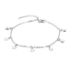 Double-layered anklet Retro beach ball chain heart-shaped anklet - ProTrendyz