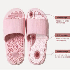 Reflexology Foot Massage Slippers Bath Slippers Tension Relief Acupuncture Feet Massager Household Slipper Foot Health Care - ProTrendyz