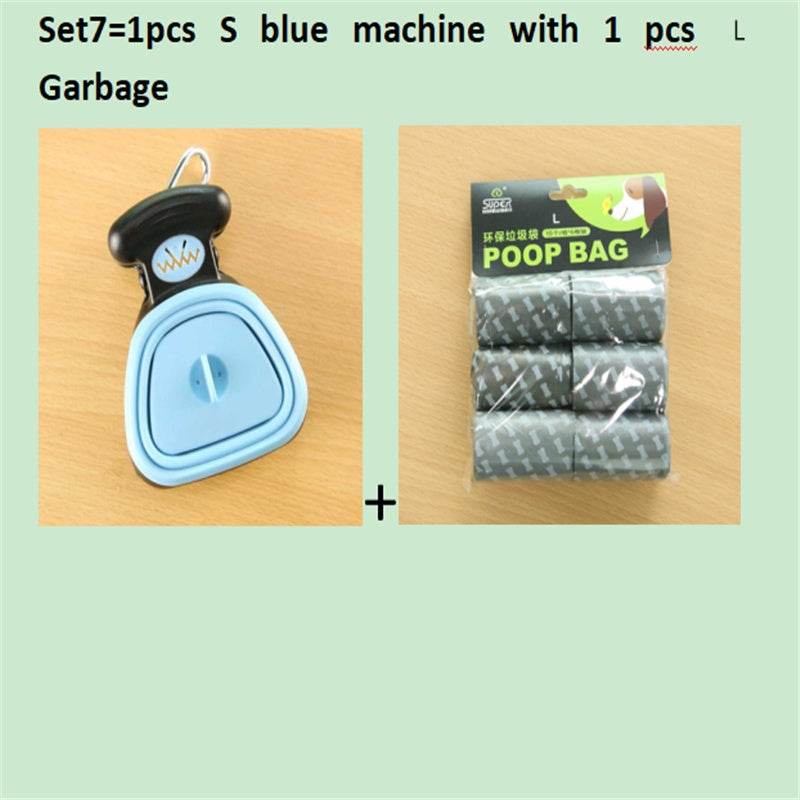 Dog Pet Travel Foldable Pooper Scooper With 1 Roll Decomposable bags Poop Scoop Clean Pick Up Excreta Cleaner Epacket Shipping - ProTrendyz