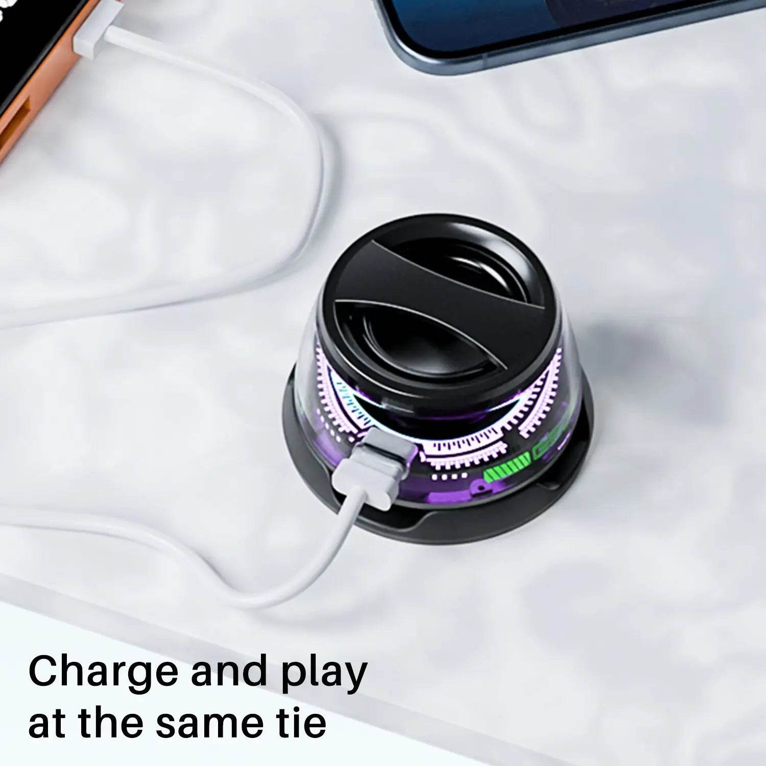 Portable Bluetooth Speaker G200 RGB Lighting Speaker BT5.3 Mini Sound Box 7 Hours Playback Magnetic Phone Holder - ProTrendyz