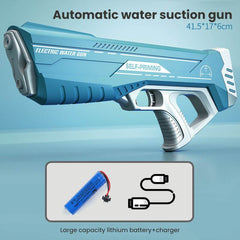 Space Water Gun Electric Automatic Water Absorption Water Fights Toy Outdoor Beach Swimming Pool Bath Toys For Children Kid Gift - ProTrendyz