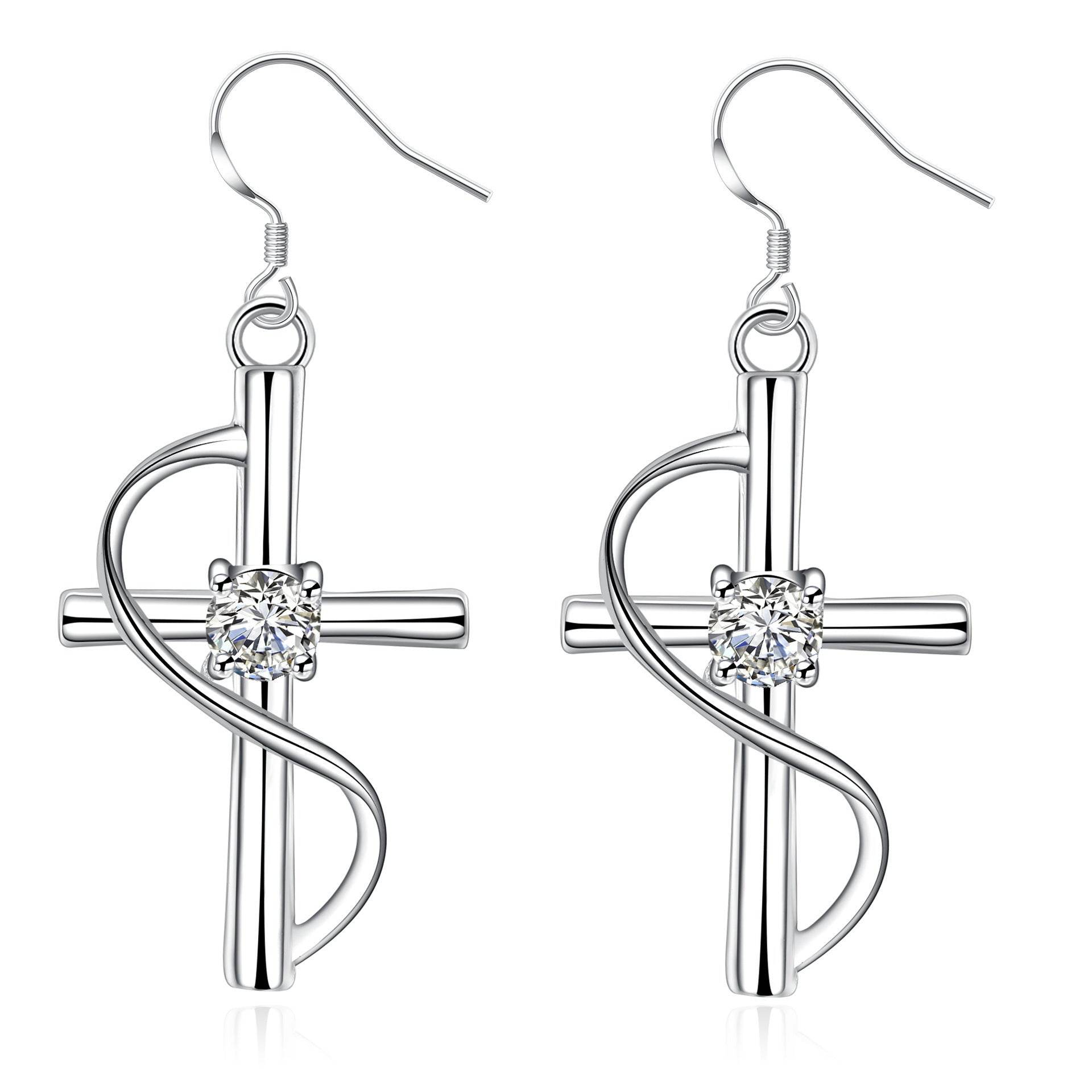 New Cross-border Popular Elongated Cross Earrings - ProTrendyz