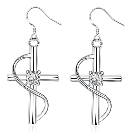 New Cross-border Popular Elongated Cross Earrings - ProTrendyz
