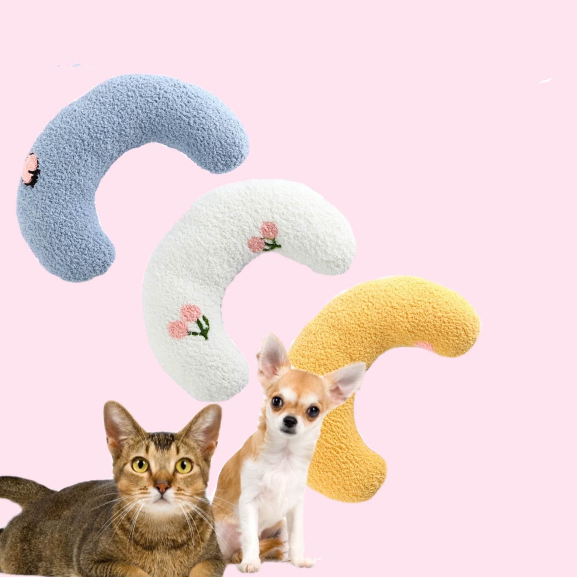 Little Pillow For Cats Fashion Neck Protector Deep Sleep Puppy U-Shaped Pillow Pets Pillow Kitten Headrest Dog Sleeping Pillow Pet Products - ProTrendyz