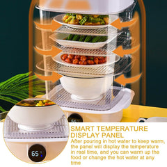 Multi-layer Dish Cover Heat Preservation Kitchen Cover Dining Table Leftover Storage Box Transparent Stack Cooking Hood Steamer - ProTrendyz