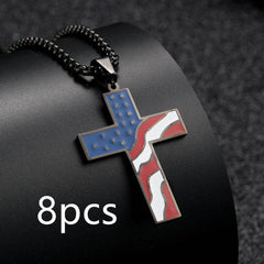 Flag Cross Necklace - ProTrendyz