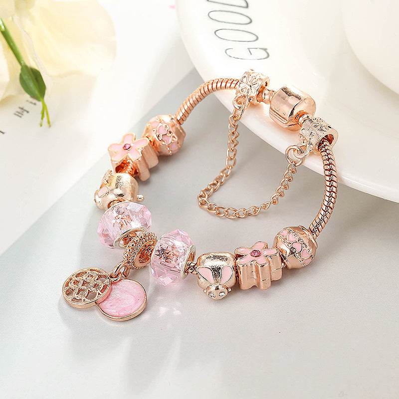 Fashion Love Geometric Rose Gold Bracelet Women's Jewelry - ProTrendyz