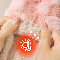 Plaid Plush Slippers Women's Indoor Plush Home Slippers Soft Sole Thick Non-Slip Warm House Shoes Couple Autumn And Winter - ProTrendyz