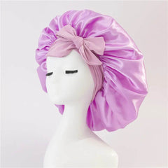 New Silk Bonnet For Sleeping Women Satin Bonnet Hair Bonnet Night Sleep Cap Scarf Wrap For Curly Hair With Tie Band For Curly Hair - ProTrendyz