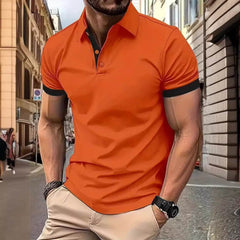 Men's Short Sleeve Business Shirt Summer Casual Polo Shirts - ProTrendyz