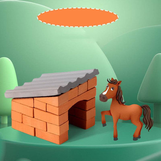 Educational Toys Little Mason Toys Mini Build A House - ProTrendyz