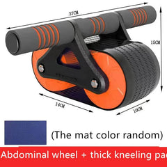 Double Wheel Abdominal Exerciser Women Men Automatic Rebound Ab Wheel Roller Waist Trainer Gym Sports Home Exercise Devices US - ProTrendyz