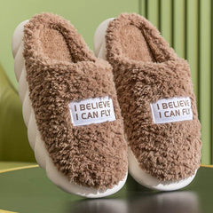 Warm Plush Slippers Home Shoes For Women Couple Winter Slippers - ProTrendyz