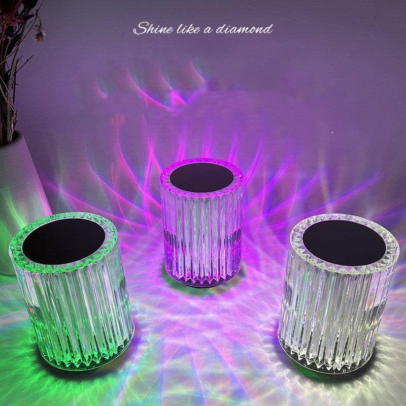 Crystal Lamp Table Lamp Atmosphere Creative Line Small Night Lamp Led Lights - ProTrendyz