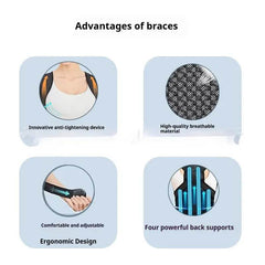 Breathable Mesh Sitting Position Rectifier Invisible Open Shoulder Back Straightener - ProTrendyz