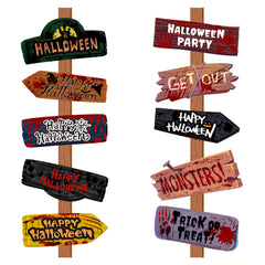 Creative Printing Halloween Decoration Props Paper Signs
