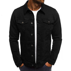 Casual Men Jacket Denim Button Shirt - ProTrendyz