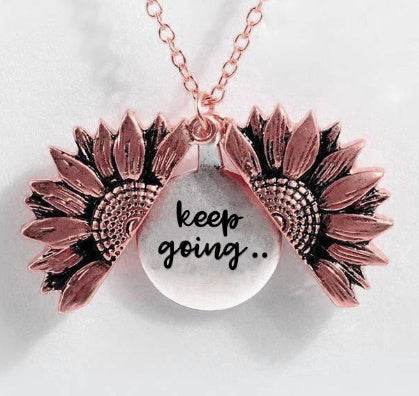 Sunflower Double-layer Lettering Necklace - ProTrendyz
