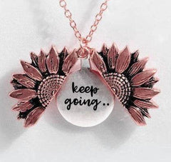 Sunflower Double-layer Lettering Necklace - ProTrendyz