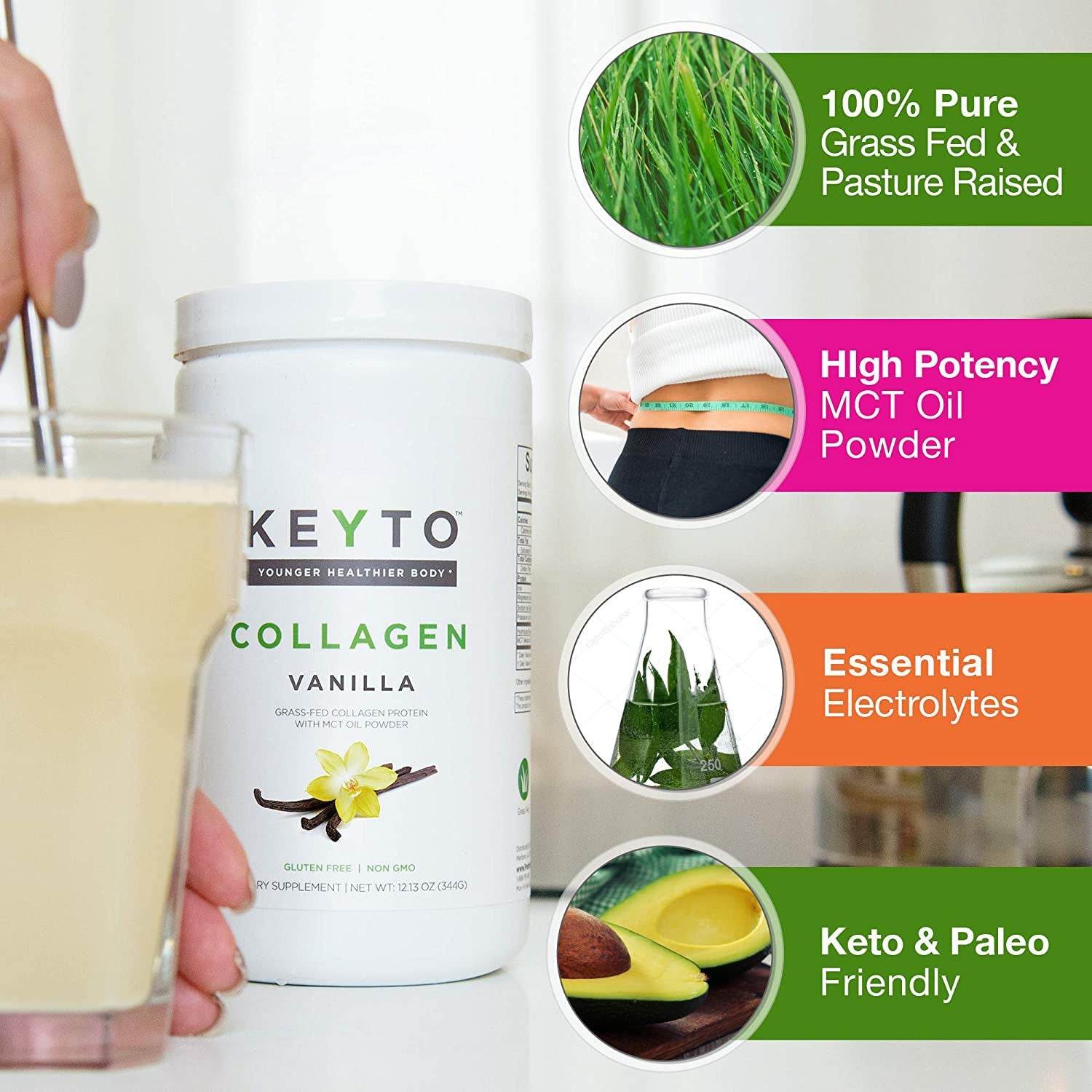 Vanilla-flavored Collagen Powder Hydrolyzed - ProTrendyz