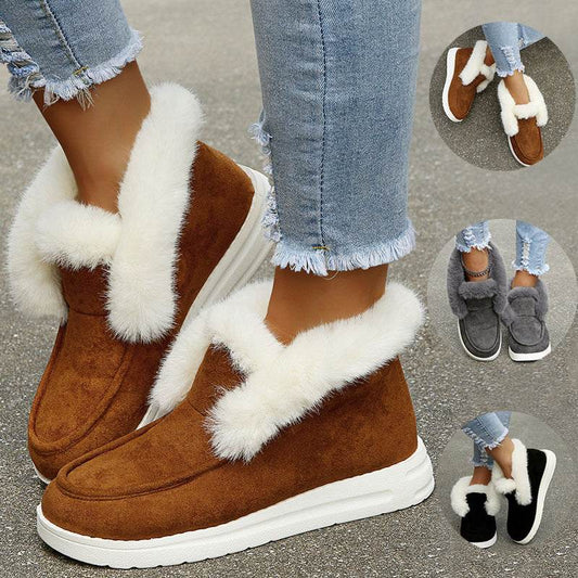 Snow Boots Warm Winter Shoes Plush Fur Ankle Boots Women - ProTrendyz