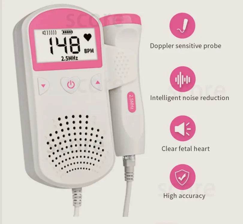 Fetal Heart Rate Monitor Home Pregnancy Baby Fetal Sound Heart Rate Detector US - ProTrendyz