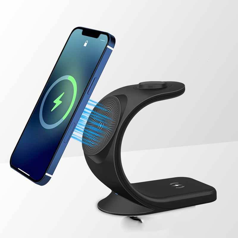 Vertical Three-in-one Magnetic Wireless Charger - ProTrendyz