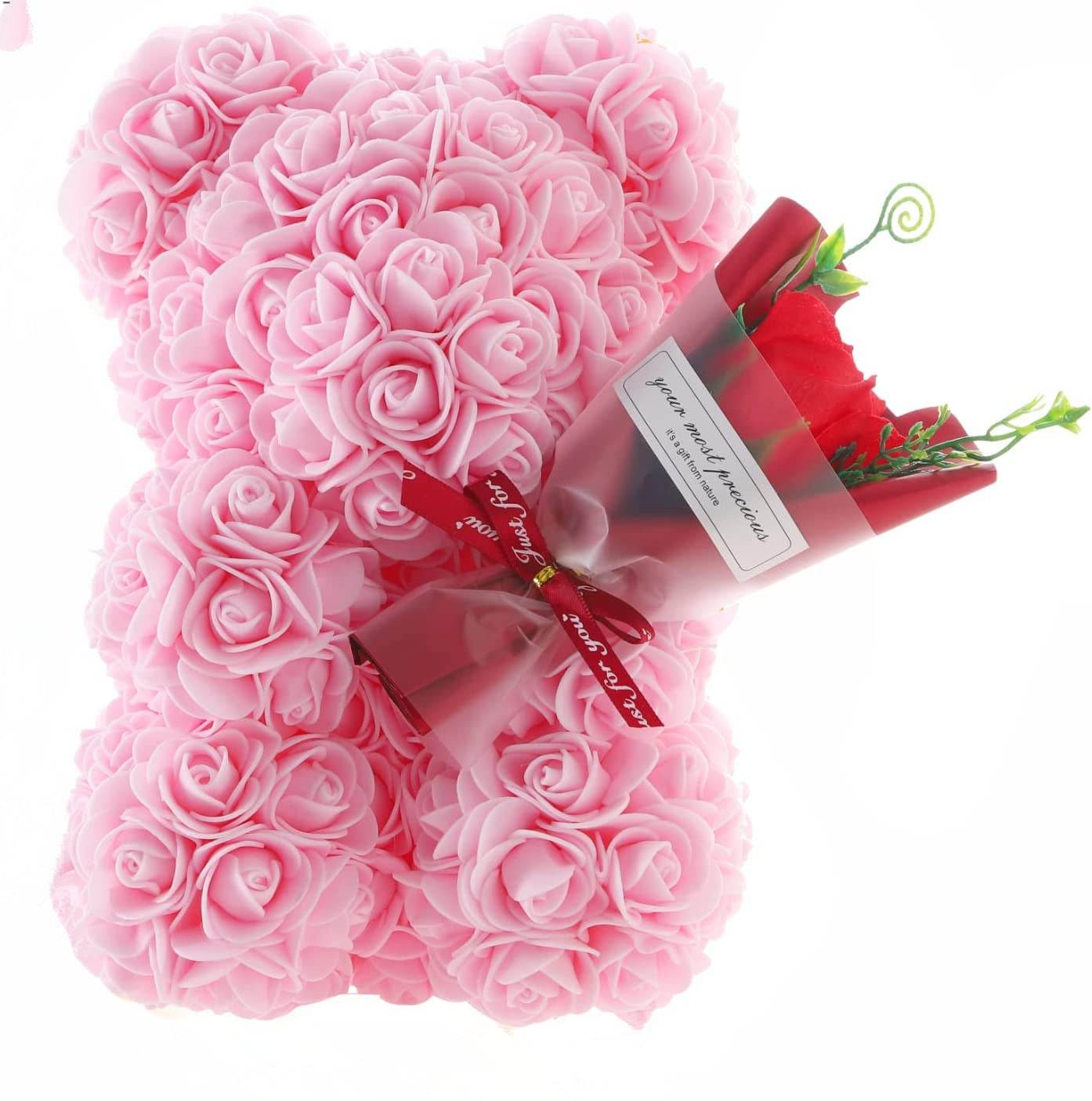 Rose Bear Preserved Fresh Flower Valentine's Day Birthday Gift - ProTrendyz