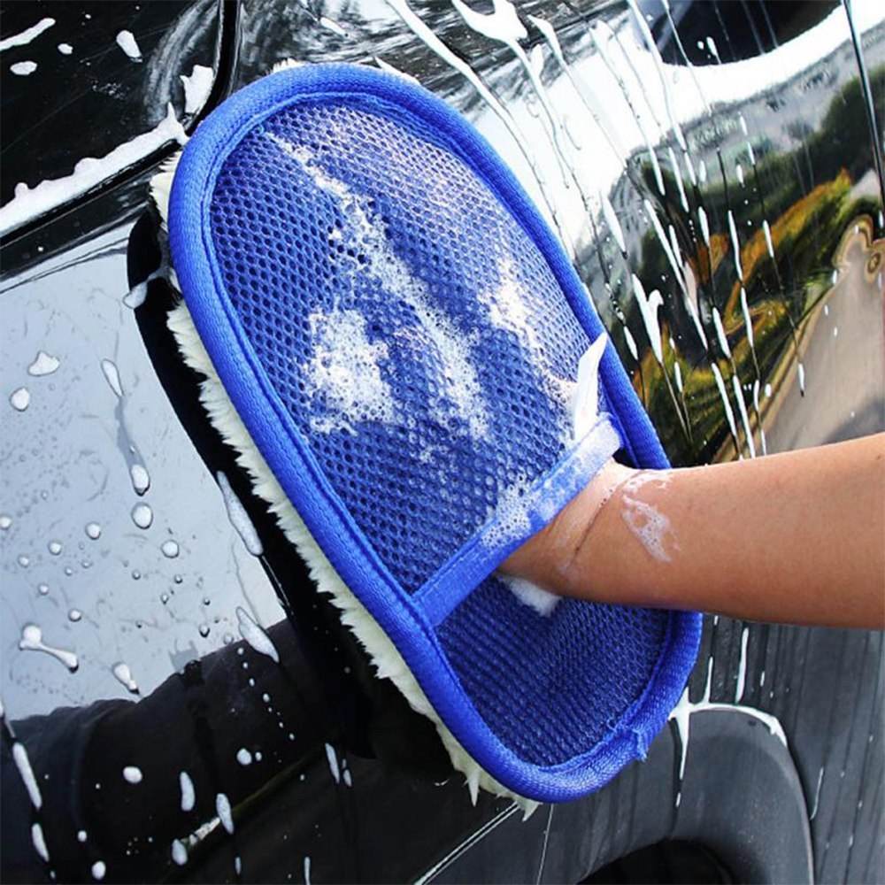 Car type soft hair car wash cleaning gloves car motorcycle car wash car care cleaning tools - ProTrendyz