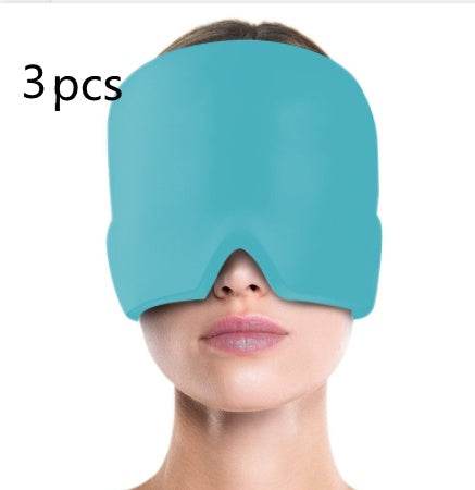 Ice Compress Headache Eye Mask Hat Relief For Migraines, Stress, And Tension Massage Tool - ProTrendyz
