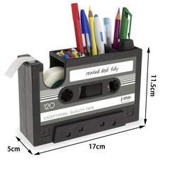 Cassette Tape Dispenser Pen Holder Vase Pencil Pot - ProTrendyz