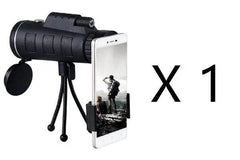 Compatible with Apple, Monocular Telescope Zoom Scope with Compass Phone Clip Tripod US - ProTrendyz