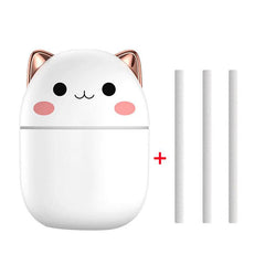 Air Humidifier Cute Cat Ultra-Silent USB Office Household Bedroom Car Aromatherapy Air Purifier With Led Cool Mist Spray - ProTrendyz
