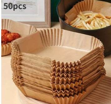 Air Fryer Paper Food Disposable Paper Liner Airfryer Kitchen Cookers Oil-proof Barbecue Plate Steamer Fryer Baking Accessories - ProTrendyz