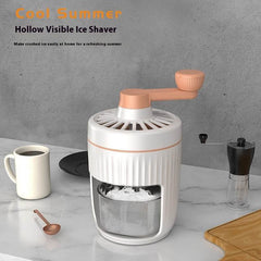 Hand-cranked Ice Shaving Machine Small Household Ice Crusher Hand-cranked Smoothie Machine Hail Ice Machine Kitchen Gadgets - ProTrendyz