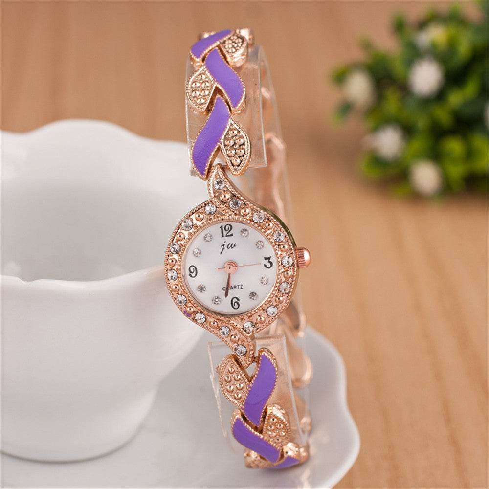 Leaf bracelet quartz wrist watch - ProTrendyz