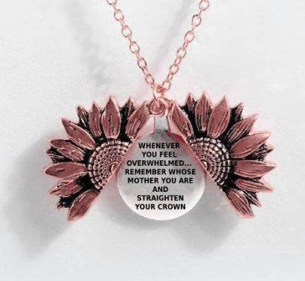 Sunflower Double-layer Lettering Necklace - ProTrendyz