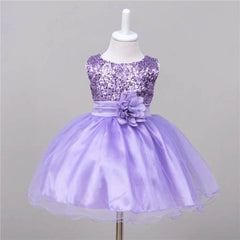 Baby Sequin Dress Flower Girl Wedding Princess Dress - ProTrendyz