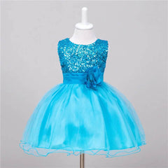 Baby Sequin Dress Flower Girl Wedding Princess Dress - ProTrendyz