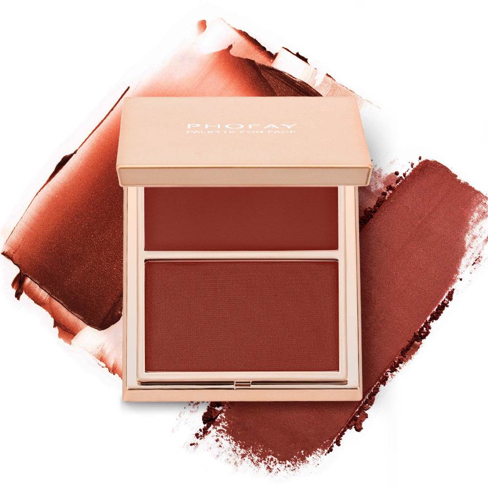 PHOFAY Double-Take Cream & Powder Blush Duo - ProTrendyz