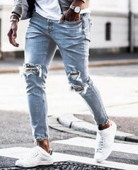 New Ripped Skinny Jeans mens Streetwear - ProTrendyz