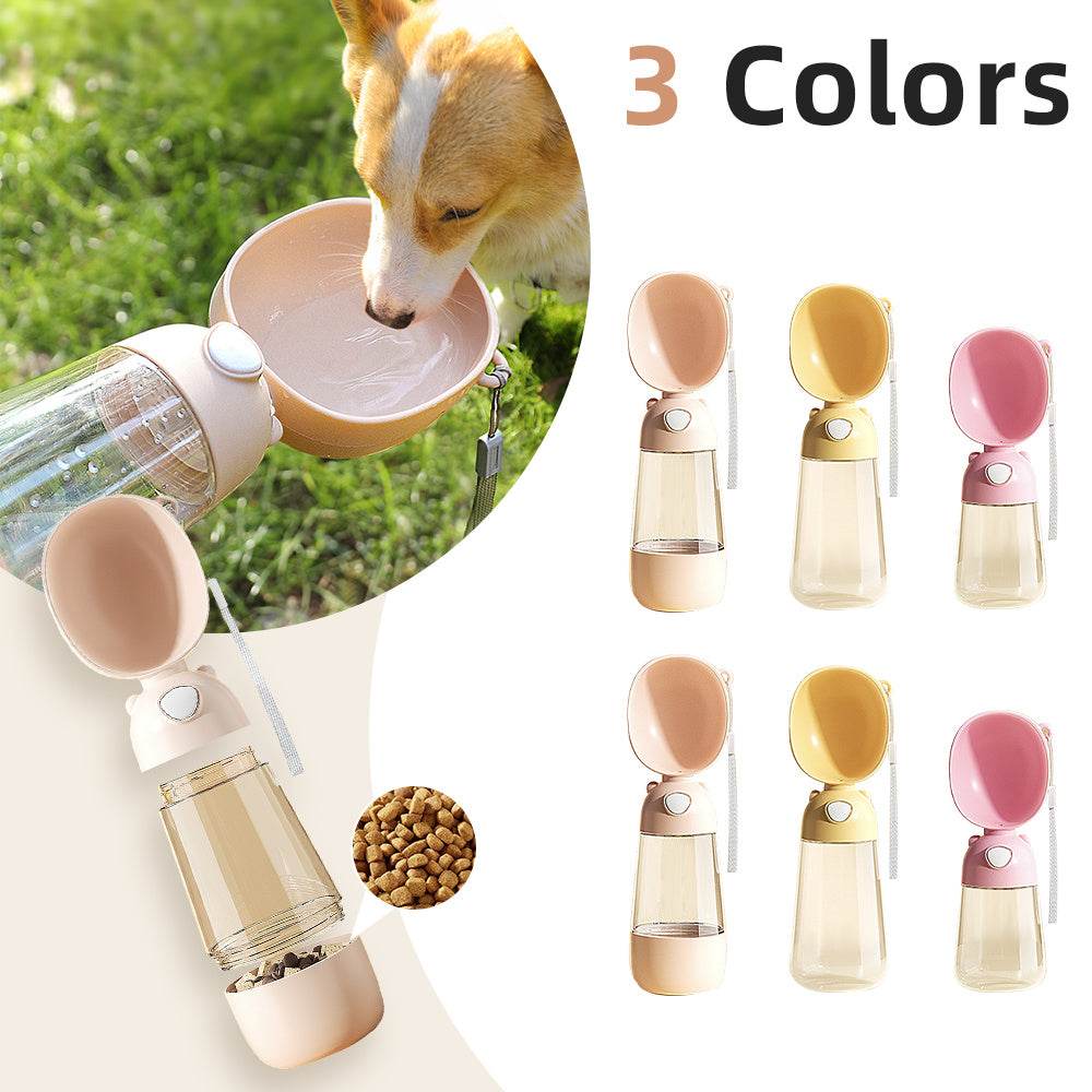 Portable Dog Water Bottle Food And Water Container For Pet Pets Feeder Bowl Outdoor Travel Drinking Bowls Water Dispenser - ProTrendyz