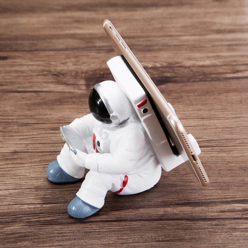Simple Astronaut Mobile Phone Stand Student Desktop Holder Cute Spaceman Cell Phone Holder Creative Gift Small Desk Decoration - ProTrendyz