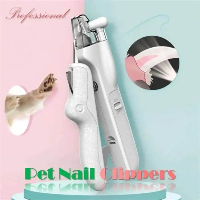 Pet Nail Clippers With LED Light Dogs Cat Nail Scissors Professional Trimmer Tool Care Grooming Supplies - ProTrendyz